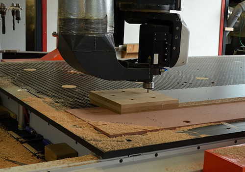 木材板の切削加工