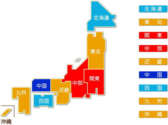 都道府県別 総合工事業 求人件数比較地図