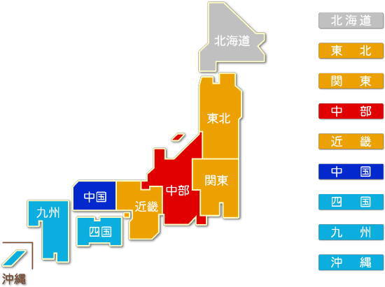 都道府県別 電子部品・デバイス・電子回路製造業求人件数比較地図