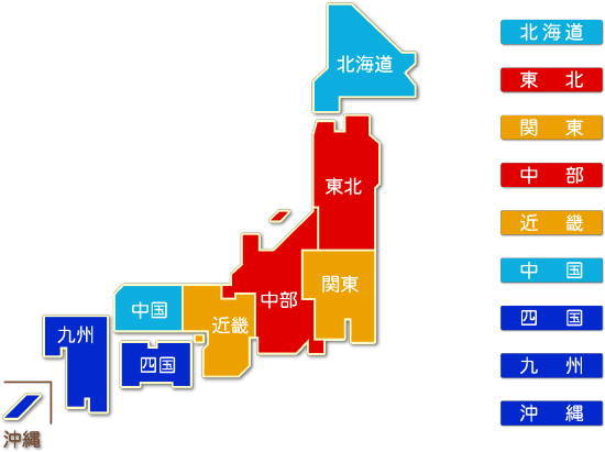 都道府県別 鉄道業求人件数比較地図