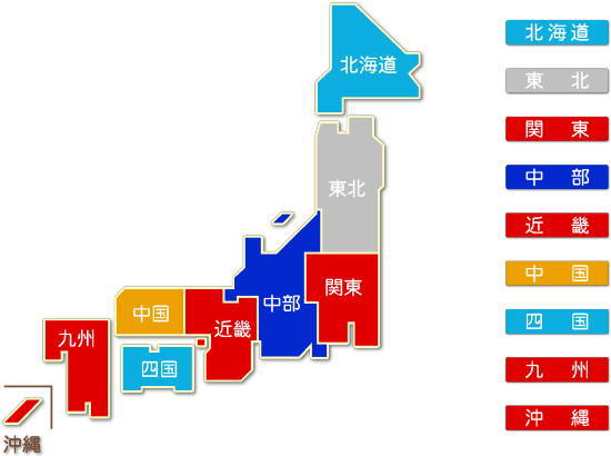 都道府県別 航空運輸業求人件数比較地図