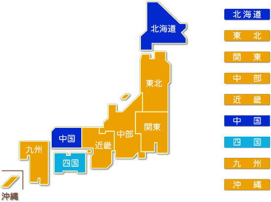都道府県別 飲食料品卸売業求人件数比較地図